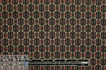 French mini ikat motif cotton stretch twill woven
