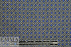 Italian blue/black/white graphic cotton stretch woven 1.25 yds
