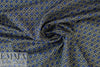 Italian blue/black/white graphic cotton stretch woven 1.25 yds