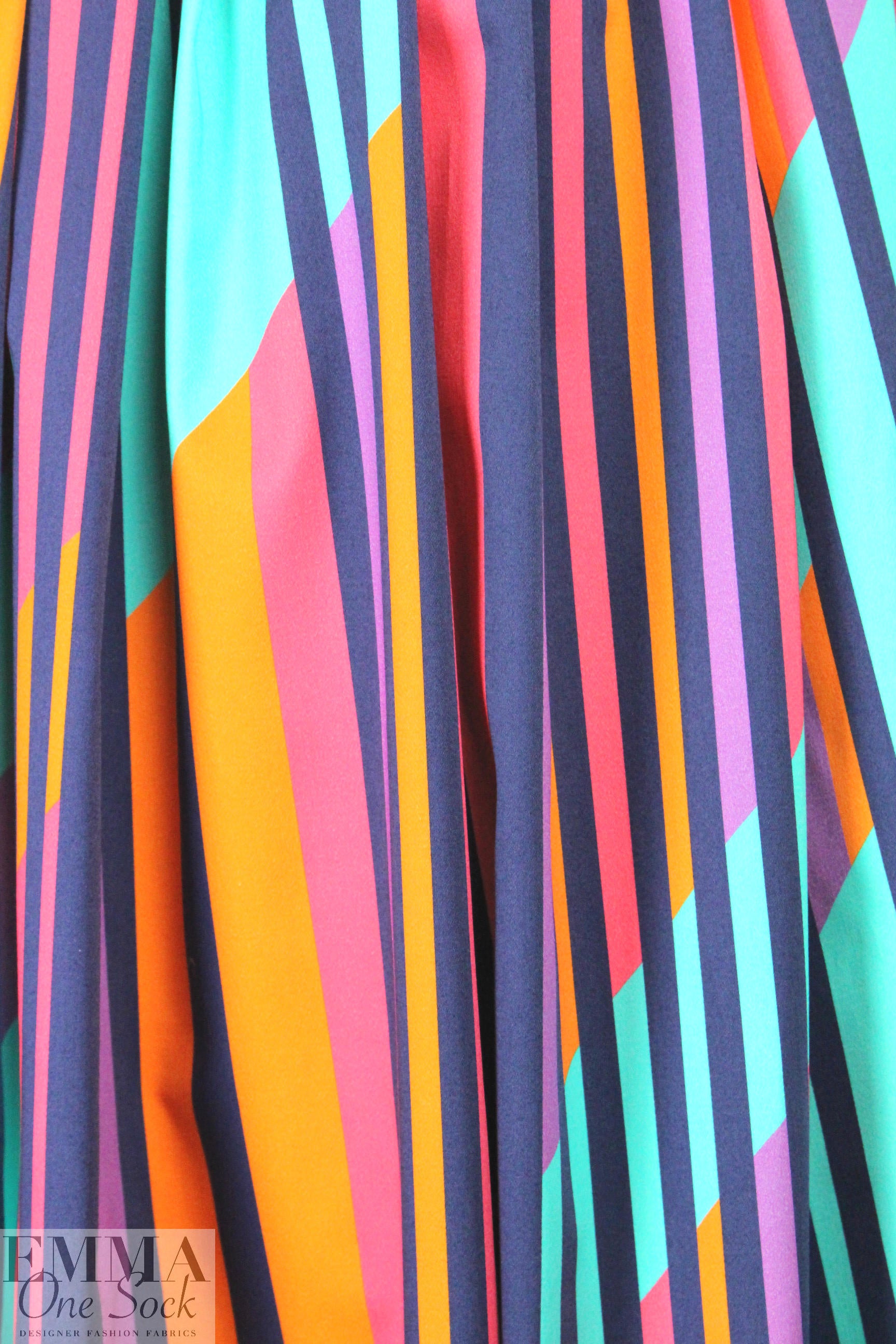 Mil1y candy stripe graphic cotton stretch twill 2.25 yd