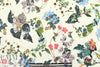 Italian digital 'botanical study' cotton stretch woven 1.125 yds