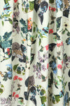 Italian digital 'botanical study' cotton stretch woven 1,66 yds