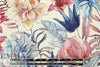 Italian cotton stretch woven - botanical illustration