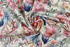 Italian cotton stretch woven - botanical illustration .625 yds