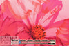 Italian cotton stretch woven panel - pink floral drama