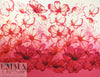 Italian cotton stretch woven panel - pink floral drama