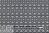 Italian black/white graphic medallion cotton stretch woven 1.75 yd