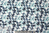 denim-toned leaves cotton/spandex shirting