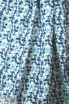 denim-toned leaves cotton/spandex shirting