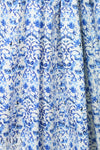 Noah's Art cotton/spandex shirting - blue/white