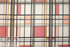 Italian cotton sateen stretch woven - modern plaid 1.5 yd