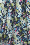 Italian 'Liberty' floral stretch cotton - blue/pink/limon 1.75 yd