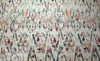 Italian 'obscured shapes' stretch cotton - beige/denim/cherry .75 yds