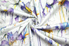 Italian pen and ink cotton stretch woven - indigo