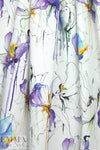 Italian pen and ink cotton stretch woven - indigo