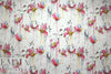 Italian pen and ink cotton stretch woven - rose