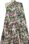 Italian 'Liberty' floral stretch cotton - pink/lime/orange