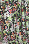 Italian 'Liberty' floral stretch cotton - pink/lime/orange