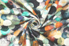 CA designer overlapping dots cotton stretch woven 1.125 yds