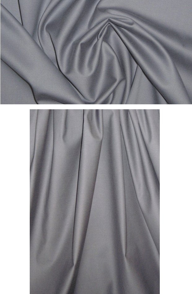 The0ry cool gray cotton/lycra stretch sateen .625 yds