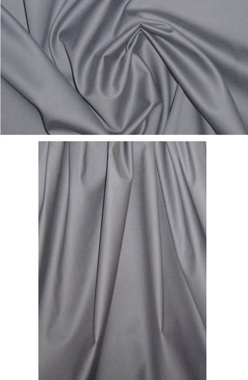 The0ry cool gray cotton/lycra stretch sateen .625 yds