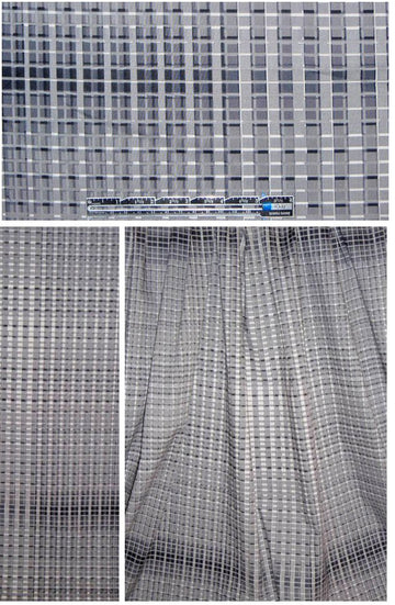 Tahari techno-ombre grays cotton stretch woven 1.5 yd