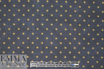 Caroline C0nstas starry stretch cotton woven - navy 1.5 yd