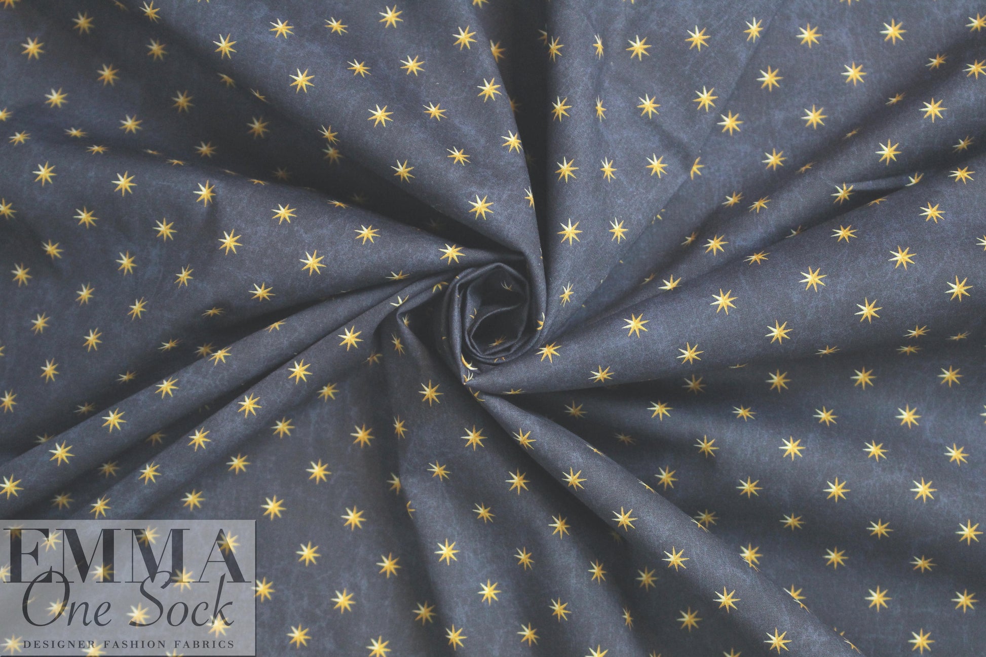 Caroline C0nstas starry stretch cotton woven - navy