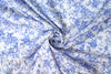 Caroline C0nstas blue deco floral cotton stretch shirting