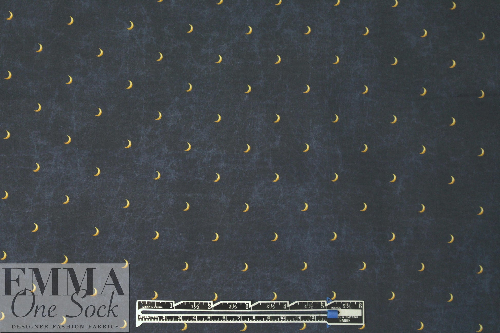 Caroline C0nstas crescent stretch cotton woven - navy