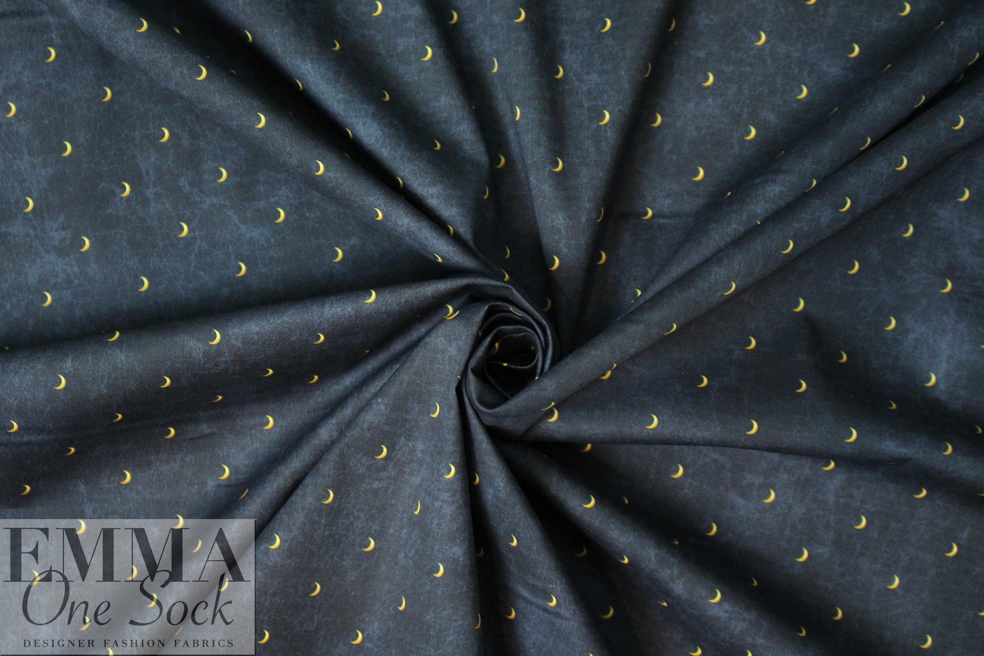 Caroline C0nstas crescent stretch cotton woven - navy