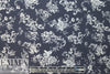 Caroline C0nstas navy deco floral cotton stretch shirting