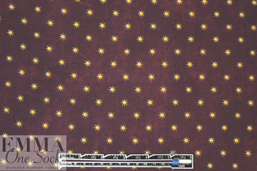 Caroline C0nstas starry stretch cotton woven - deep plum 1.75 yds