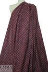 Caroline C0nstas starry stretch cotton woven - deep plum 1.33 yds