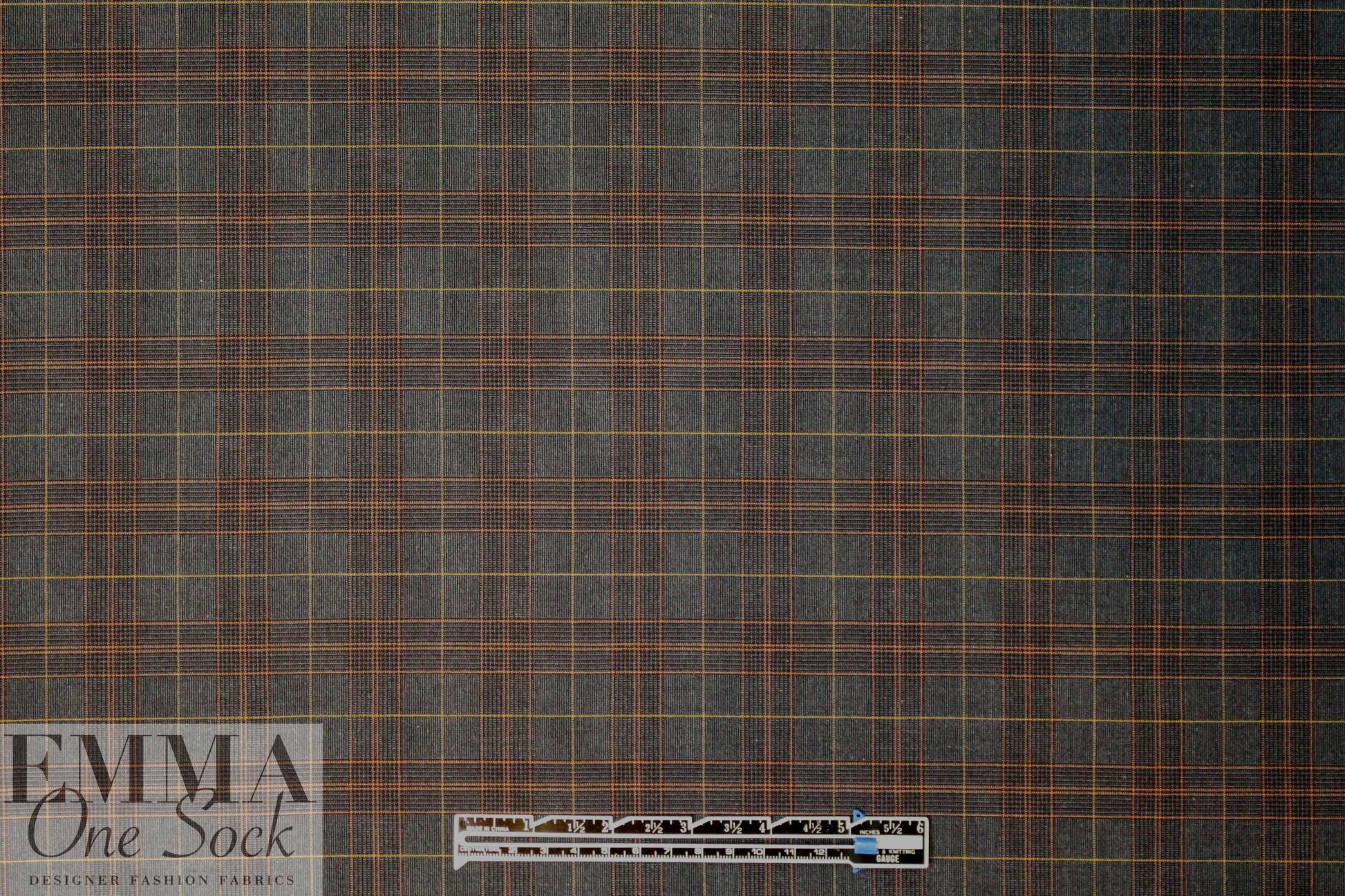 famous designer Italian cotton stretch yarn-dye plaid 1.625 yds