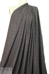 famous designer Italian cotton stretch yarn-dye plaid