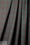 famous designer Italian cotton stretch yarn-dye plaid