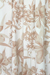 Derek L@m 'beige botanical' cotton stretch twill