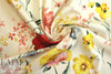 Italian cotton sateen stretch woven - flower shower 1.5 yds