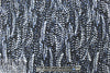 NY designer vertical stretch leafy graphic cotton woven