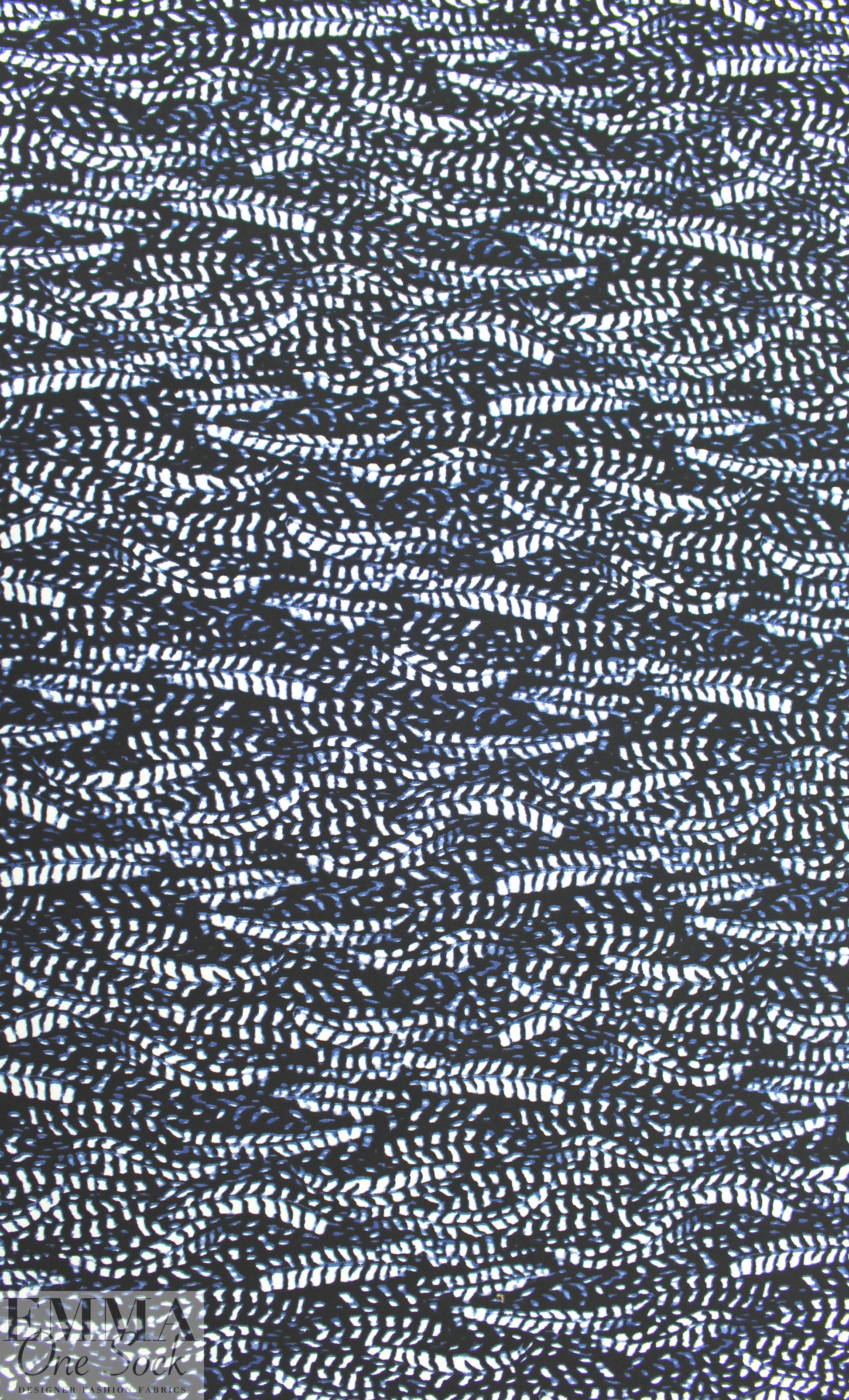 NY designer vertical stretch leafy graphic cotton woven 2.25 yds