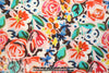 NY designer flower sketch cotton stretch shirting