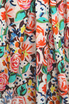NY designer flower sketch cotton stretch shirting