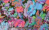 Italian painted flowers cotton stretch shirting