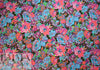 Italian painted flowers cotton stretch shirting