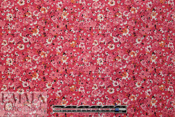 NY designer 'little pinks' cotton stretch shirting .75 yds