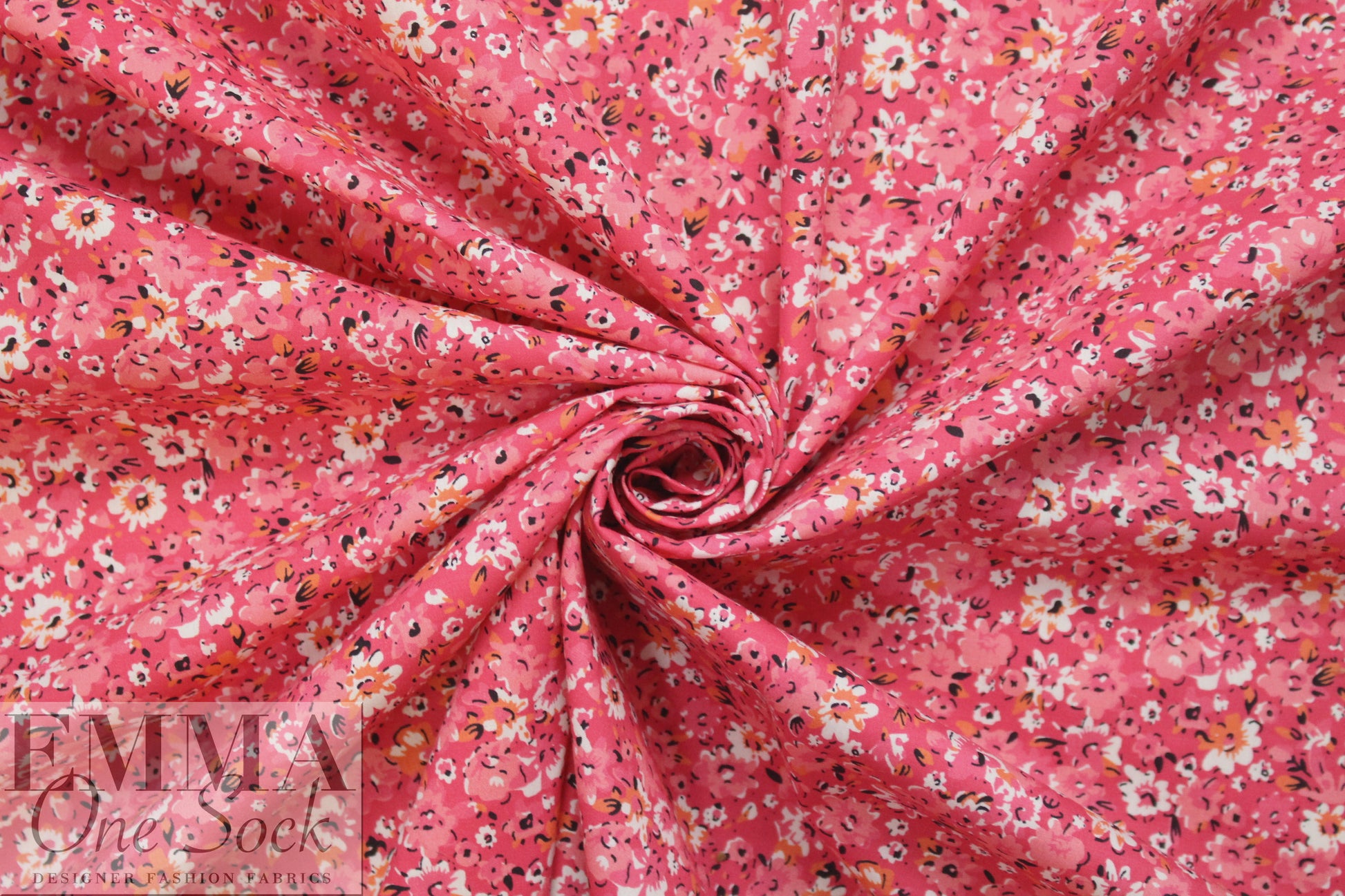 NY designer 'little pinks' cotton stretch shirting .75 yds
