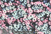 Italian 'photo floral' design cotton stretch twill 1.5 yd