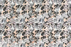 Italian edgy graphic cotton micro-twill woven