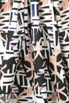 Italian edgy graphic cotton micro-twill woven